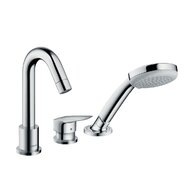 Vanová souprava Hansgrohe Logis 3otvorová, na okraj vany, bez tělesa, chrom, 71310000