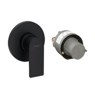 Baterie Hansgrohe Rebris E sprchová podomítková, včetně tělesa, černá mat, 72658670