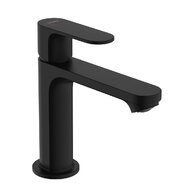 Baterie Hansgrohe Rebris S umyvadlová, CoolStart, EcoSmart+, s výpustí, černá mat, 72588670