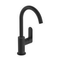 Baterie Hansgrohe Rebris S umyvadlová, otočná, s výpustí, černá mat, 72536670