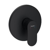 Baterie Hansgrohe Rebris S sprchová podomítková, bez tělesa, černá mat, 72667670