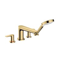 Vanová souprava Hansgrohe Talis E 4otvorová, na okraj vany, bez tělesa, zlatá lesk, 71748990