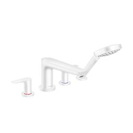 Vanová souprava Hansgrohe Talis E 4otvorová, na okraj vany, bez tělesa, bílá mat, 71748700