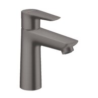 Baterie Hansgrohe Talis E umyvadlová, s odtokovou soupravou, s táhlem, černý chrom kartáčovaný, 71710340
