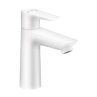 Baterie Hansgrohe Talis E umyvadlová, s odtokovou soupravou, s táhlem, bílá mat, 71710700