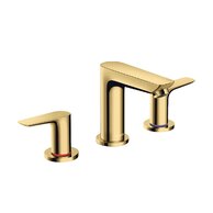 Baterie Hansgrohe Talis E umyvadlová, 3otvorová, s výpustí, s táhlem, zlatá lesk, 71733990