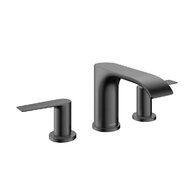 Baterie Hansgrohe Vivenis umyvadlová, 3otvorová, s odtokovou soupravou, s táhlem, černý chrom kartáčovaný, 75033340