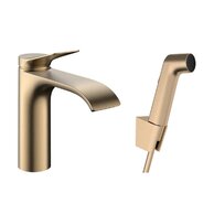 Baterie Hansgrohe Vivenis umyvadlová, s bidetovou sprškou, bronz kartáčovaný, 75210140