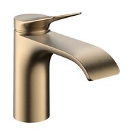 Baterie Hansgrohe Vivenis umyvadlová, pro studenou nebo předem nastavenou vodu, bez odtoku, bronz kartáčovaný, 75013140