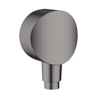 Nástěnné kolínko Hansgrohe FixFit se zpětným ventilem, černý chrom kartáčovaný, 26453340