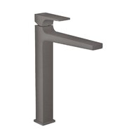 Baterie Hansgrohe Metropol umyvadlová, vysoká, s výpustí click-clack, černý chrom kartáčovaný, 32512340