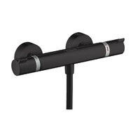 Baterie Hansgrohe Ecostat sprchová nástěnná, termostatická, černá mat, 13116670