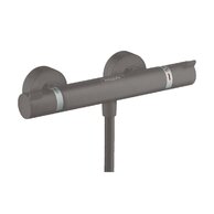 Baterie Hansgrohe Ecostat sprchová nástěnná, termostatická, černý chrom kartáčovaný, 13116340