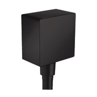 Vývod sprchy Hansgrohe FixFit square, černá mat, 26455670