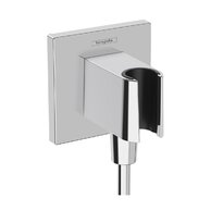 Držák sprchy Hansgrohe FixFit E, s přípojkou hadice, chrom, 26889000