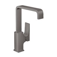 Baterie Hansgrohe Metropol umyvadlová stojánková, vysoká, s výpustí, černý chrom kartáčovaný, 32511340