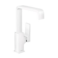 Baterie Hansgrohe Metropol umyvadlová stojánková, vysoká, s výpustí, bílá mat, 32511700