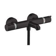 Baterie Hansgrohe Ecostat vanová nástěnná, termostatická, černá mat, 13114670