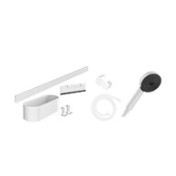 Sprchový set Hansgrohe Wallstoris, bílá mat, 24291700