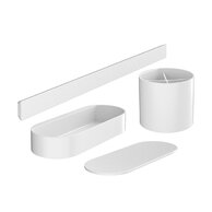 Balíček Hansgrohe Wallstoris do koupelny, bílá mat, 27968700