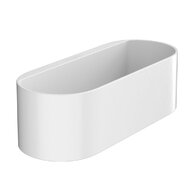 Odkládací košík Hansgrohe Wallstoris, hluboký, bílá mat, 27912700