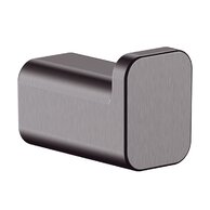Háček Hansgrohe AddStoris jednoduchý, černý chrom kartáčovaný, 41742340