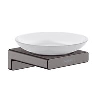 Mýdlenka Hansgrohe AddStoris, černý chrom kartáčovaný, 41746340