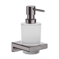 Dávkovač tekutého mýdla Hansgrohe AddStoris, černý chrom kartáčovaný, 41745340