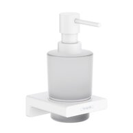 Dávkovač tekutého mýdla Hansgrohe AddStoris, bílá mat, 41745700
