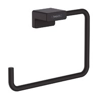 Držák ručníků Hansgrohe AddStoris kruh, černá mat, 41754670
