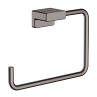 Držák ručníků Hansgrohe AddStoris kruh, černý chrom kartáčovaný, 41754340