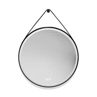 Zrcadlo Kielle Idolio průměr 59, LED osvětlení a vyhřívání, černá, 50324004