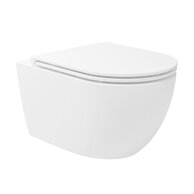 WC mísa Kielle Oudee závěsná, rimless, sedátko softclose, bílá, 30102004