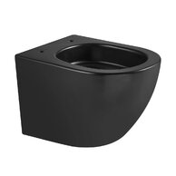WC mísa Kielle Oudee závěsná, rimless+, vortex, černá mat, 30102014