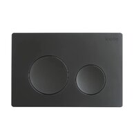WC tlačítko Kielle Gemini, černá mat, 70231040