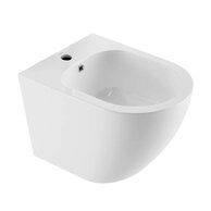 Bidet Kielle Oudee závěsný, s přepadem, s otvorem pro baterii, bílá, 30302010
