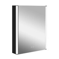 Skříňka Kielle Arkas zrcadlová 55, LED osvětlení, USB port, černá mat, 50111614