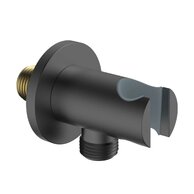 Nástěnné kolínko Kielle s držákem sprchy, gun grey, 20901067
