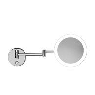 Kosmetické zrcátko Kielle Idolio s LED osvětlením, chrom, 50324023