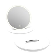 Kosmetické zrcátko Kielle Idolio s LED osvětlením, bílá, 50324030