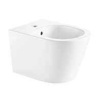 Bidet Kielle Nefia závěsný, s přepadem, s otvorem pro baterii, bílá, 30327000
