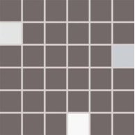 Mozaika Rako Concept Plus tmavě šedá lesk rektifikovaná 30x30 WDM05011