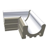 Přelivový žlábek Rako Pool Wiesbaden vnější roh bílá mat 15x24 XPA54023