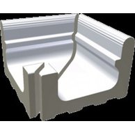 Přelivový žlábek Rako Pool Wiesbaden vnější roh bílá mat 23x24 XPA52023