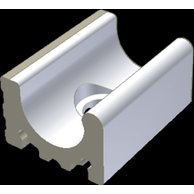 Přelivový žlábek Rako Pool Wiesbaden s otvorem bílá mat 15x20 XPD54023