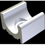 Přelivový žlábek Rako Pool Wiesbaden s otvorem bílá mat 20x22 XPD53023