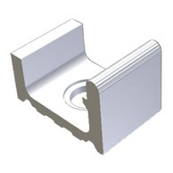 Přelivový žlábek Rako Pool Wiesbaden s otvorem bílá mat 20x23 XPD52023