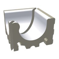 Přelivový žlábek Rako Pool Wiesbaden vnitřní roh bílá mat 22x22 XPI52023