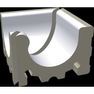 Přelivový žlábek Rako Pool Wiesbaden vnitřní roh bílá mat 29x29 XPI51023