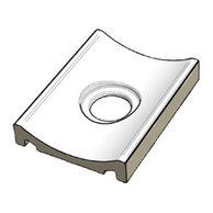 Odtokový kanál Rako Pool s otvorem bílá mat 15x20 XPD58023